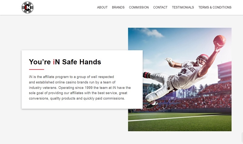 The Online Casino Partners website & screenshot