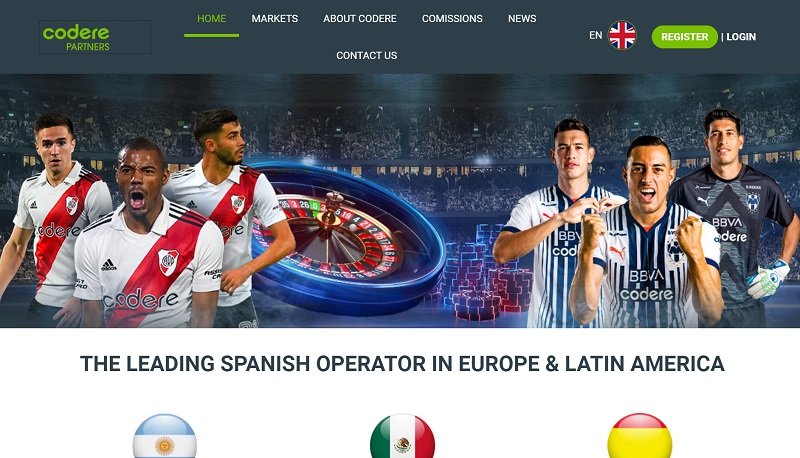 Codere Partners website & screenshot