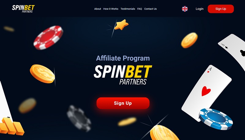 SpinBetter Partners website & screenshot
