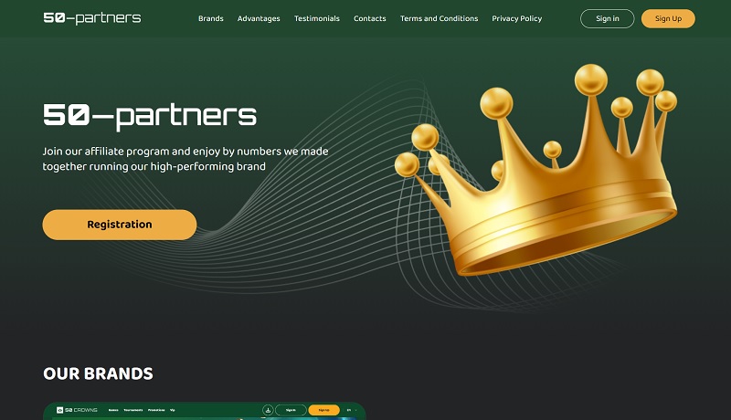 50-Partners website & screenshot