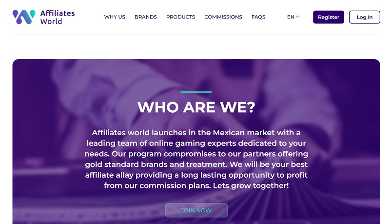 Affiliates World website & screenshot