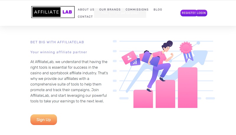 AffiliateLab.io website & screenshot