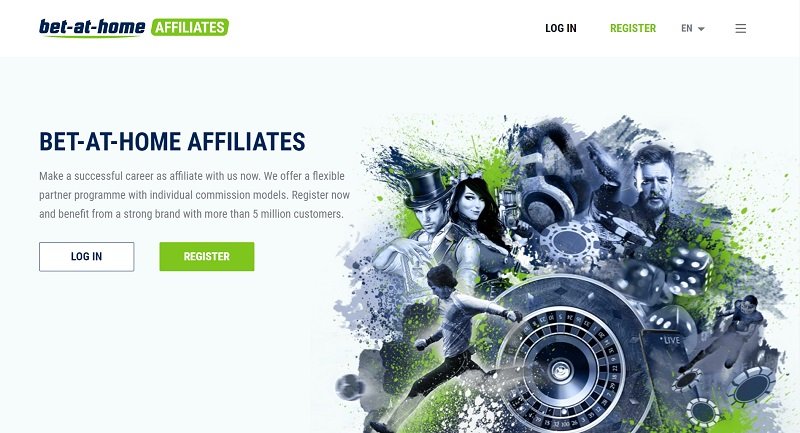 Bet at Home Affiliates website & screenshot