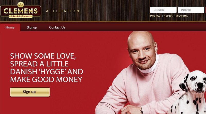 Clemens Spillehal Affiliates website & screenshot