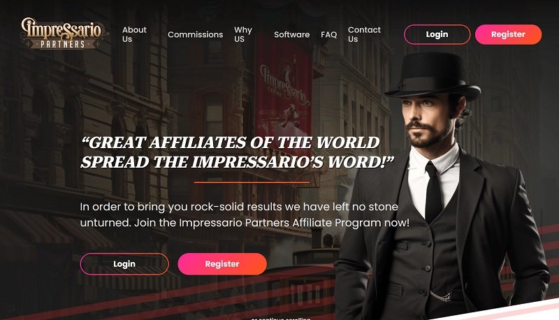 Impressario Partners website & screenshot