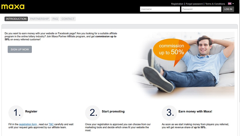 Maxa Partner website & screenshot