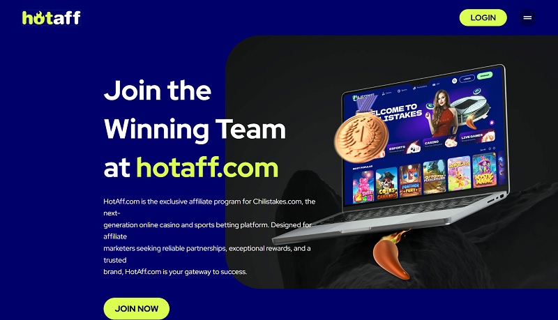HotAff Affiliates website & screenshot