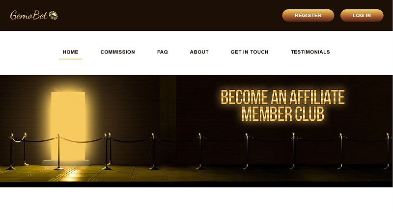 Gemo Affiliates website & screenshot