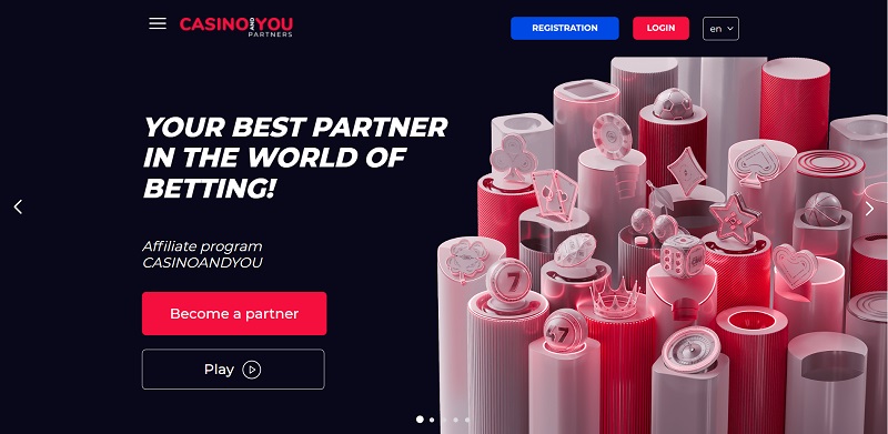 Casinoandyou Partners website & screenshot