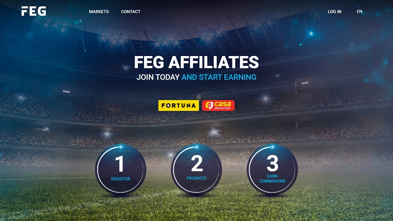 Fortuna Affiliates (SK) website & screenshot