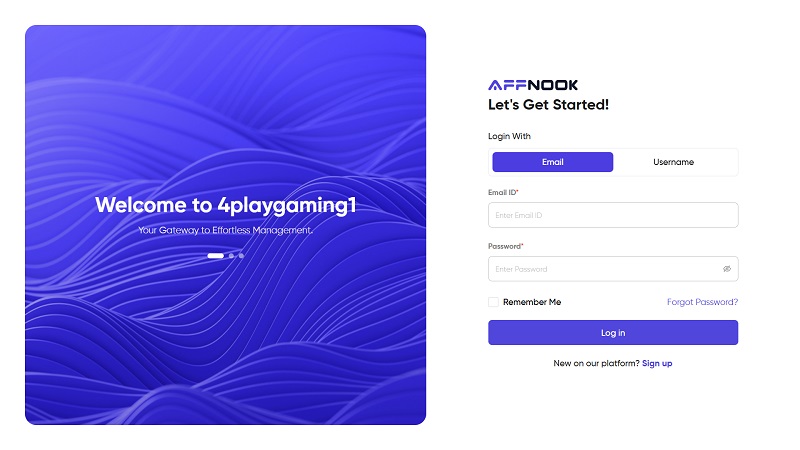 4PlayGaming Affiliates website & screenshot