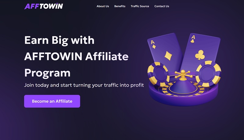 AffToWin Partners website & screenshot