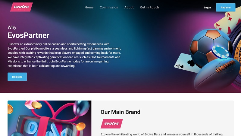 Evos Partners website & screenshot