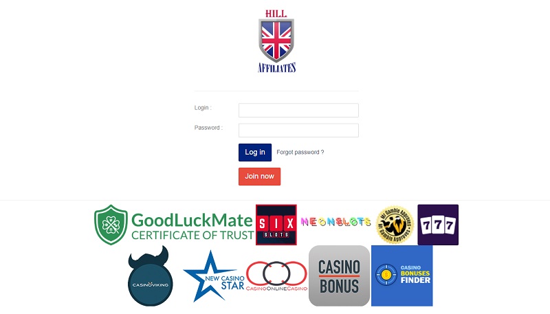 Hill Affiliates website & screenshot